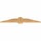 Ekena Millwork Eugene Smooth Timber Gable Bracket, Western Red Cedar, 48"W x 8"H x 1 1/2"D x 5 1/2"F, 4/12 Pitch GBW048X08X0206EUG00SWR - alternate 2